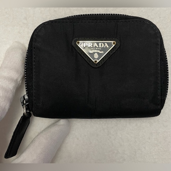 Authentic Vintage Prada Black Nylon Coin Purse - Picture 1 of 11